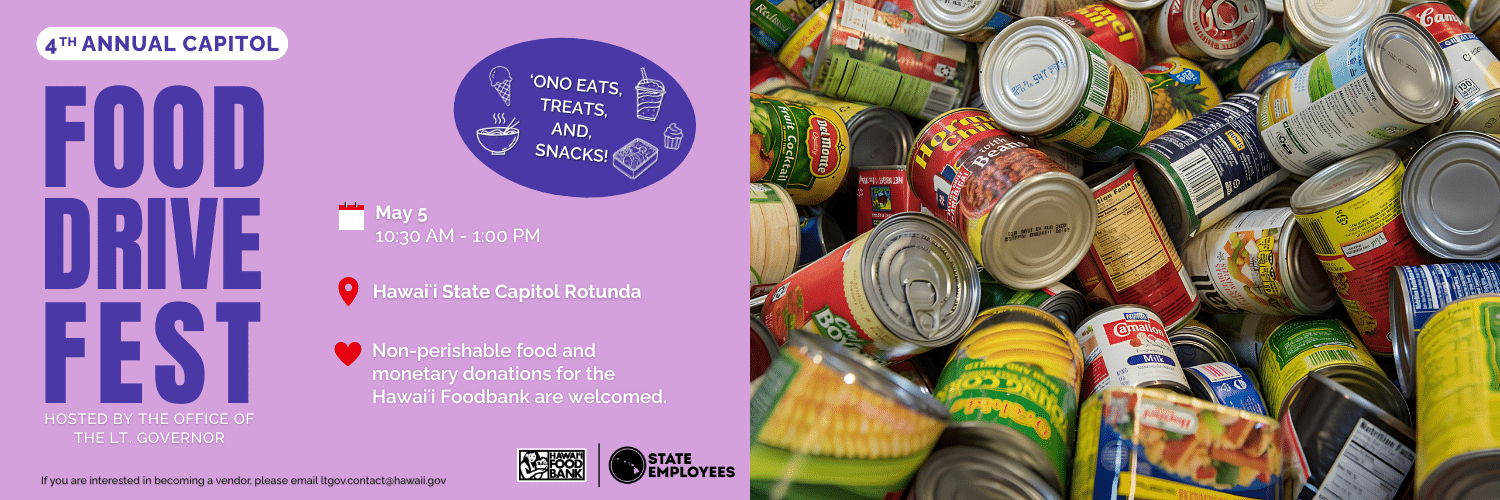 4th Annual Food Drive Fest for State Employees’ Food Drive